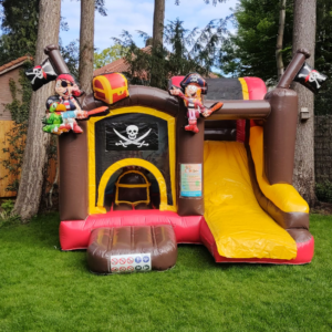 Springkussen Jumpy Piraat met glijbaan